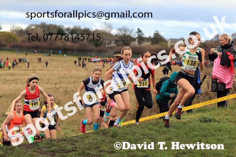 Girls Under-13s 2025 Start Fitness NEHL, Wrekenton, Gateshead, Sunday, November 23rd. Photo: David T. Hewitson/Sports for All Pics